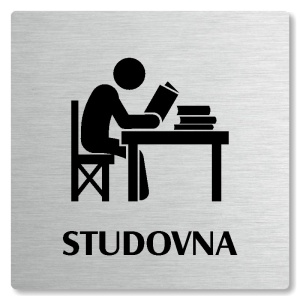 Studovna, 118x118mm, stříbrná, Nevada